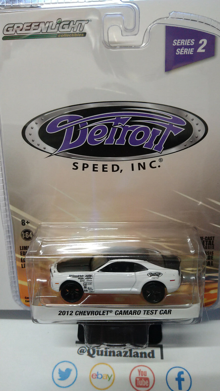 Greenlight Detroit 2012 Chevrolet Camaro Test Car (NG55)