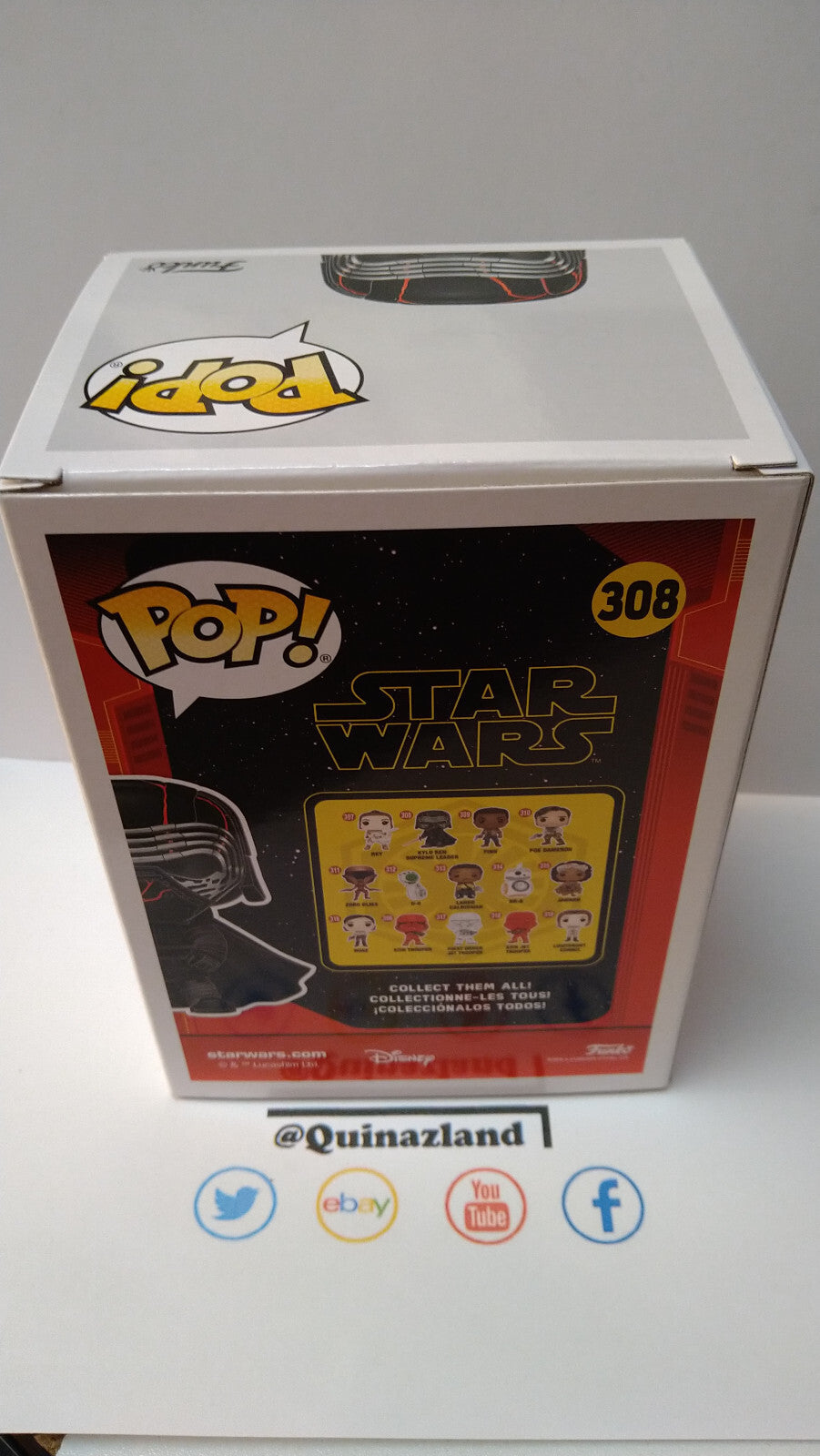 Funko Pop! STAR WARS  POP N° 308 Kylo Ren Sup Leader GITD SPECIAL EDITION (FU32)