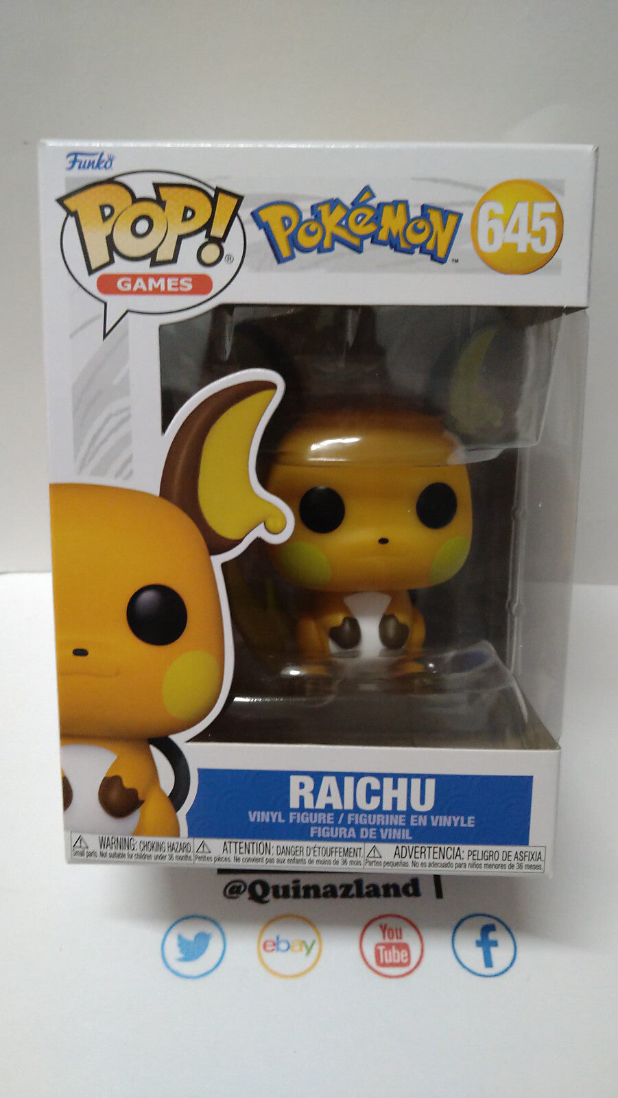 Funko Pop! POKEMON  POP Games N°645 Raichu (F12)