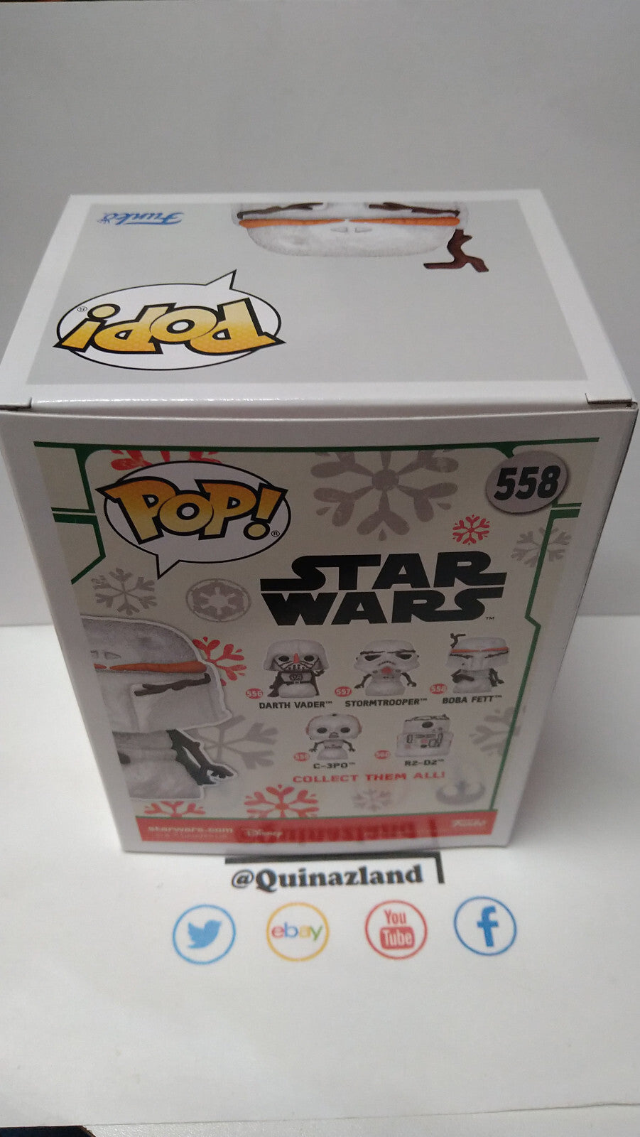 Funko Pop! STAR WARS HOLIDAY  N° 558 Boba Fett (F31)