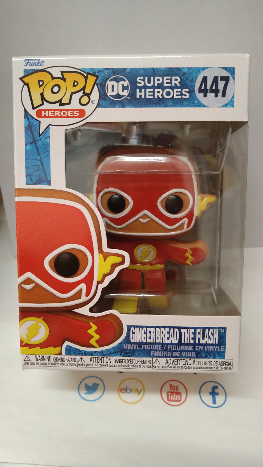 Funko Pop! DC COMICS HOLIDAY  N° 447 Gingerbread Flash (F39)