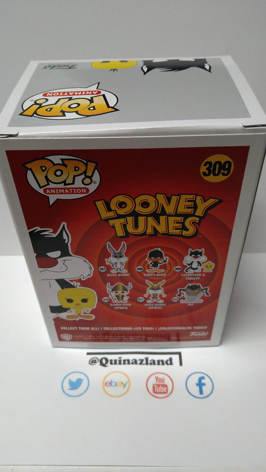 Funko Pop! LOONEY TUNES  N° 309 Sylverter & Tweety FLOCKED SPECIAL E (F21)