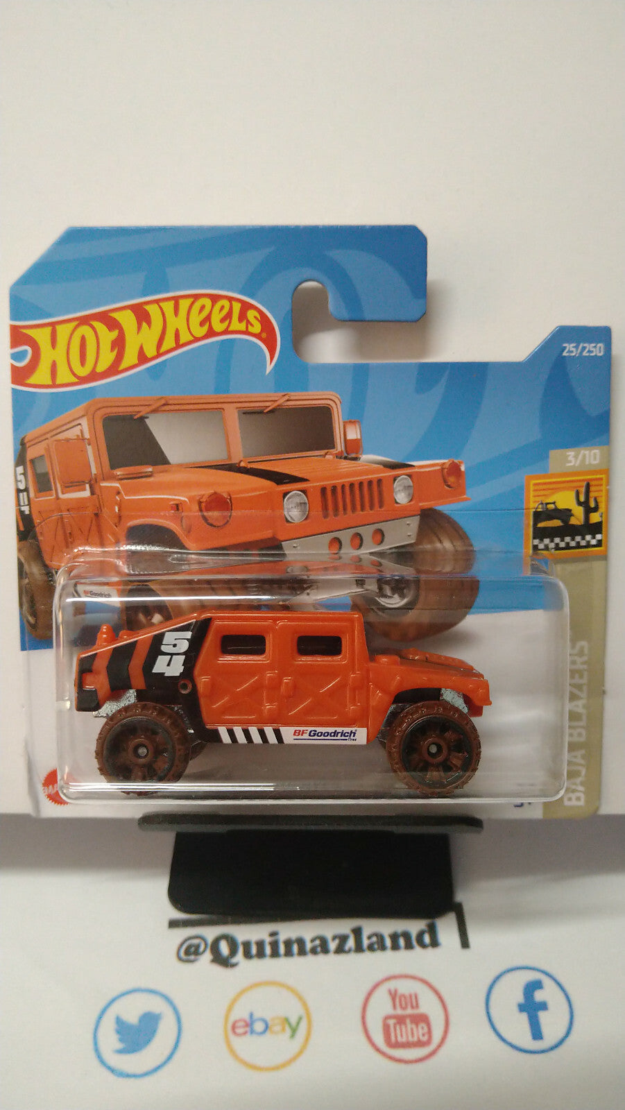 Hot Wheels Humvee 2022-025 bulle fendue  (NP22)