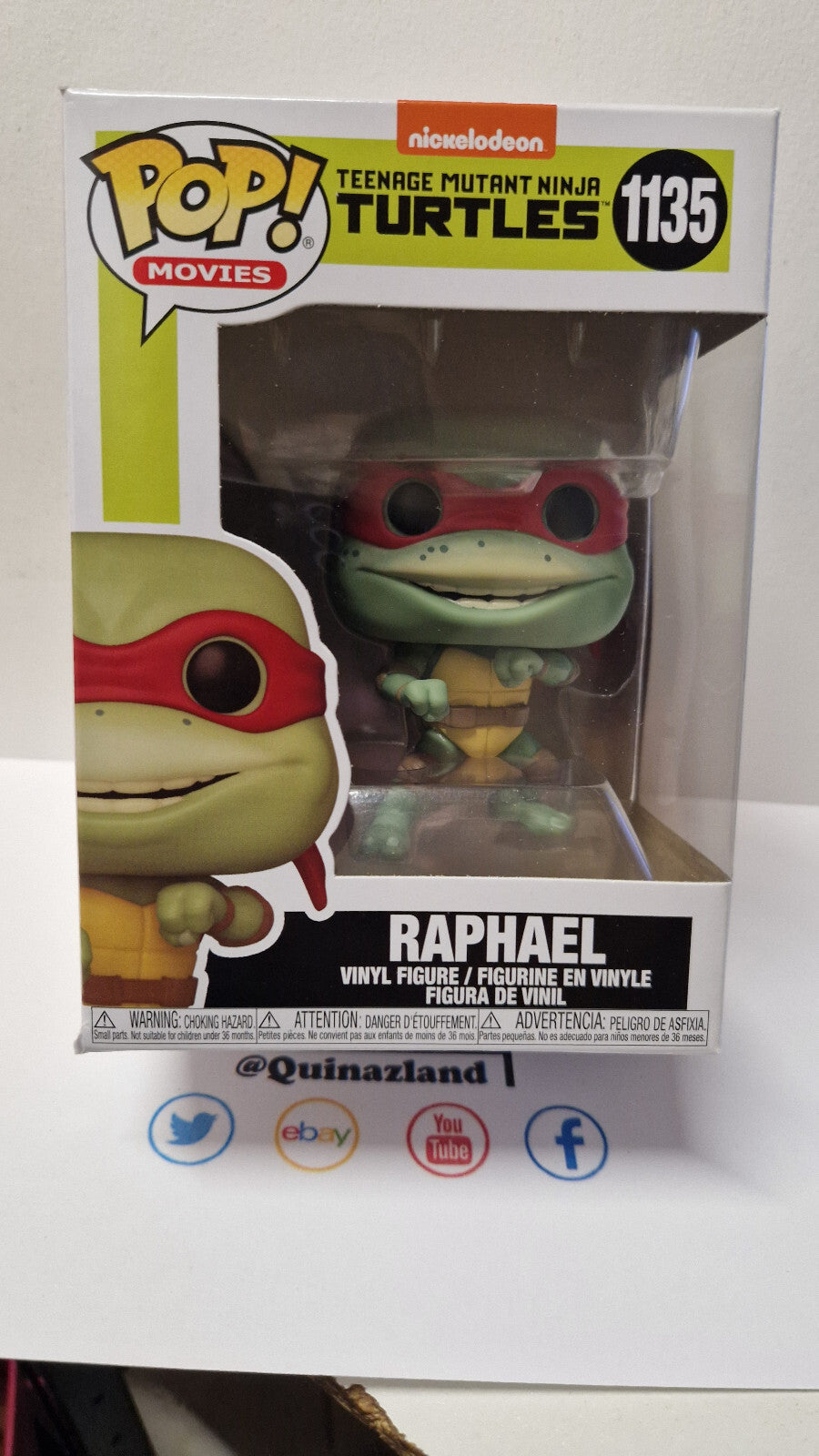 Funko Pop! Nickelodeon teenage mutant Ninja Turtles Raphael #1135 (F25)