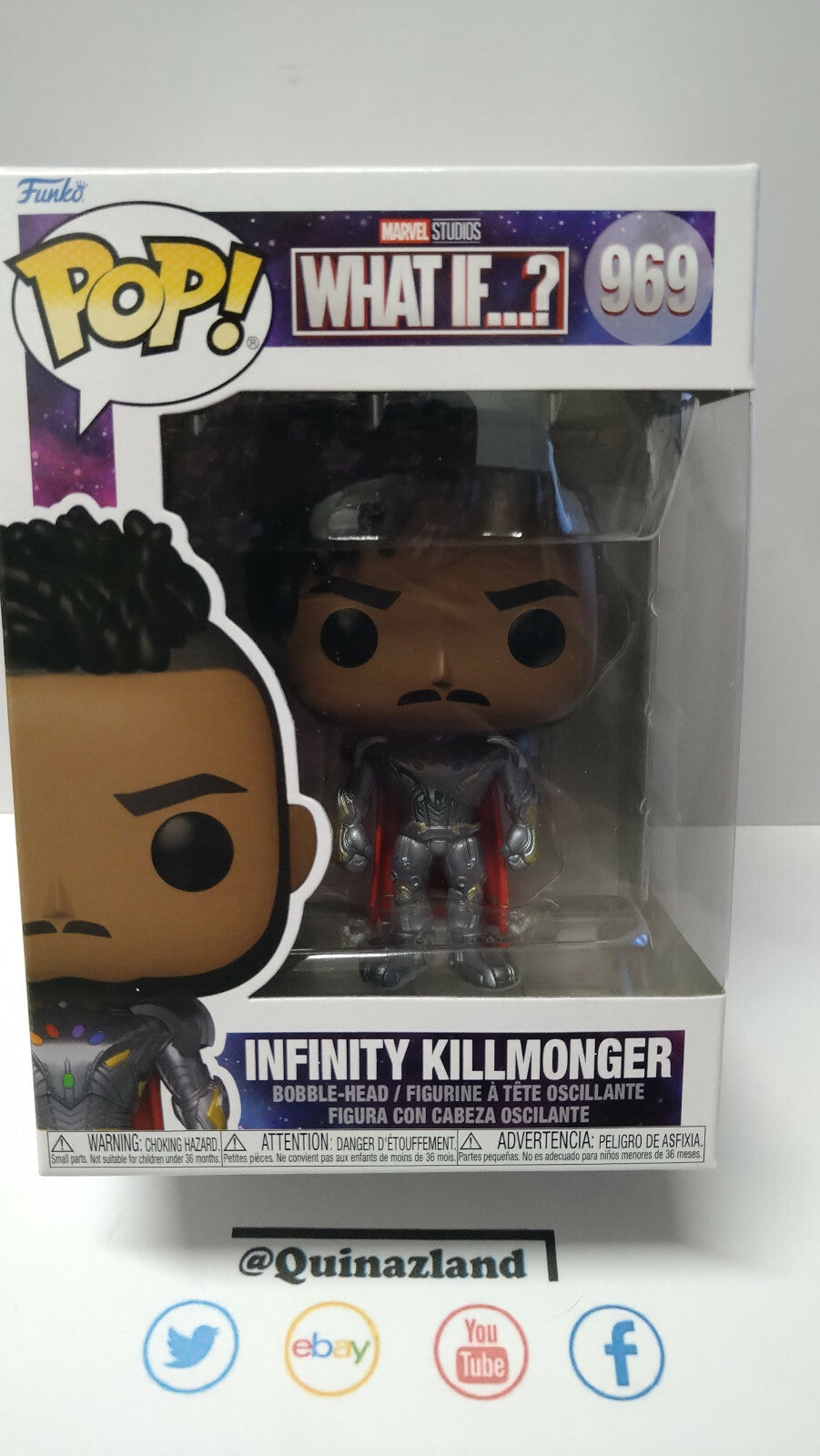 Funko Pop! MARVEL WHAT IF 969 Infinity Killmonger (F21)