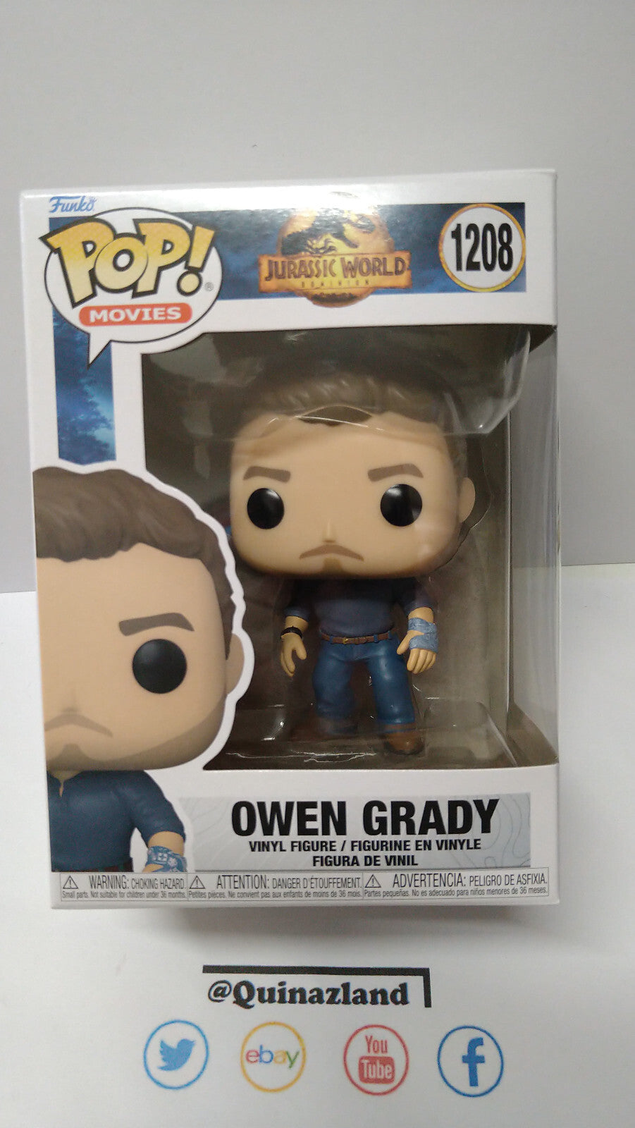 Funko Pop! JURASSIC PARK 2022 #1208 Owen Grady (FU17)