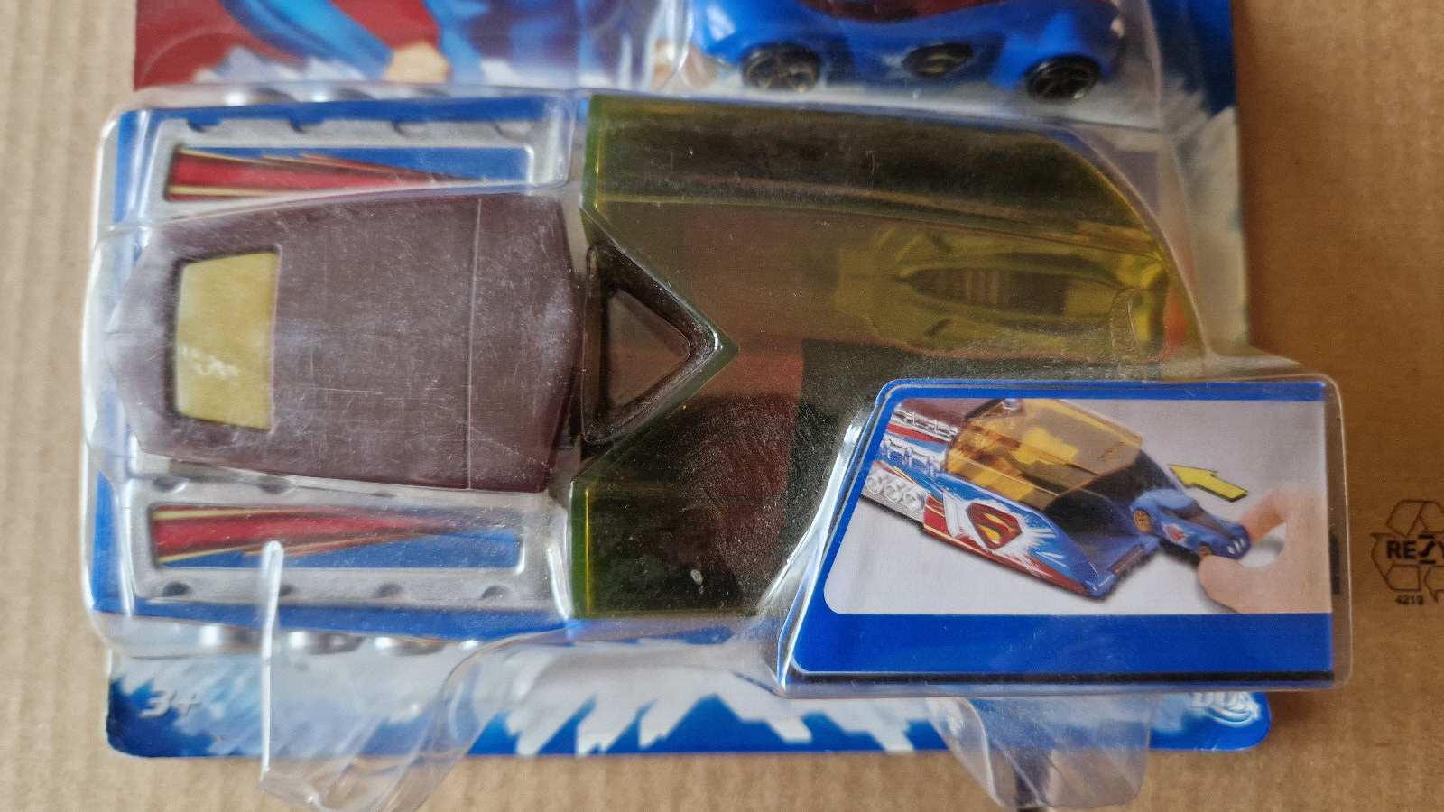 Hot Wheels 2006 hero launchers Superman returns  ⚠️ blister endommagé   (C9)