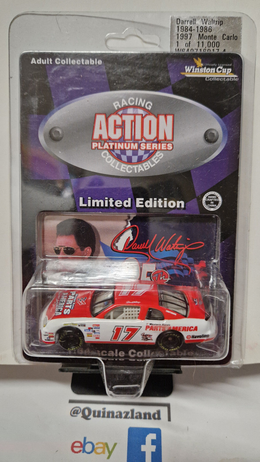 Action Darrell waltrip 1997 chevrolet monte carlo parts america limitée   (CP17)