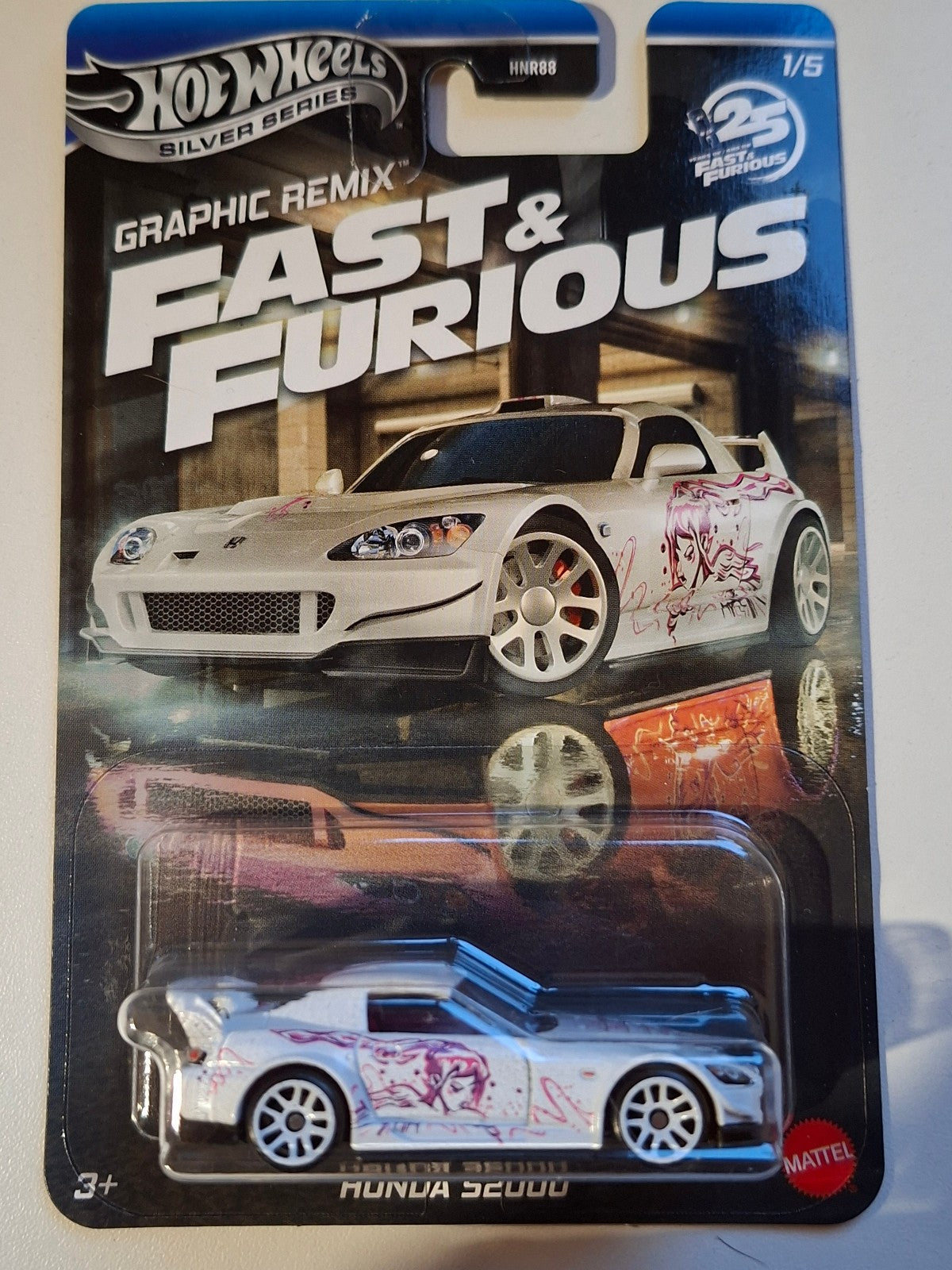 Hot Wheels Set Fast Furious Graphic Remix Acura Nissan Honda Lot de 5 (NP34)