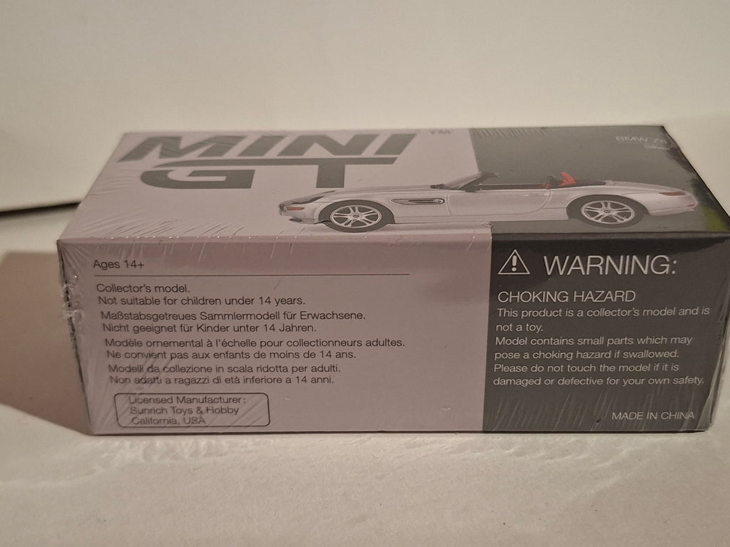 Mini GT 2003 BMW Z8, titanium silver  n° 998 (CP17)
