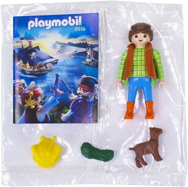 Playmobil personnage paysanne avec chèvre