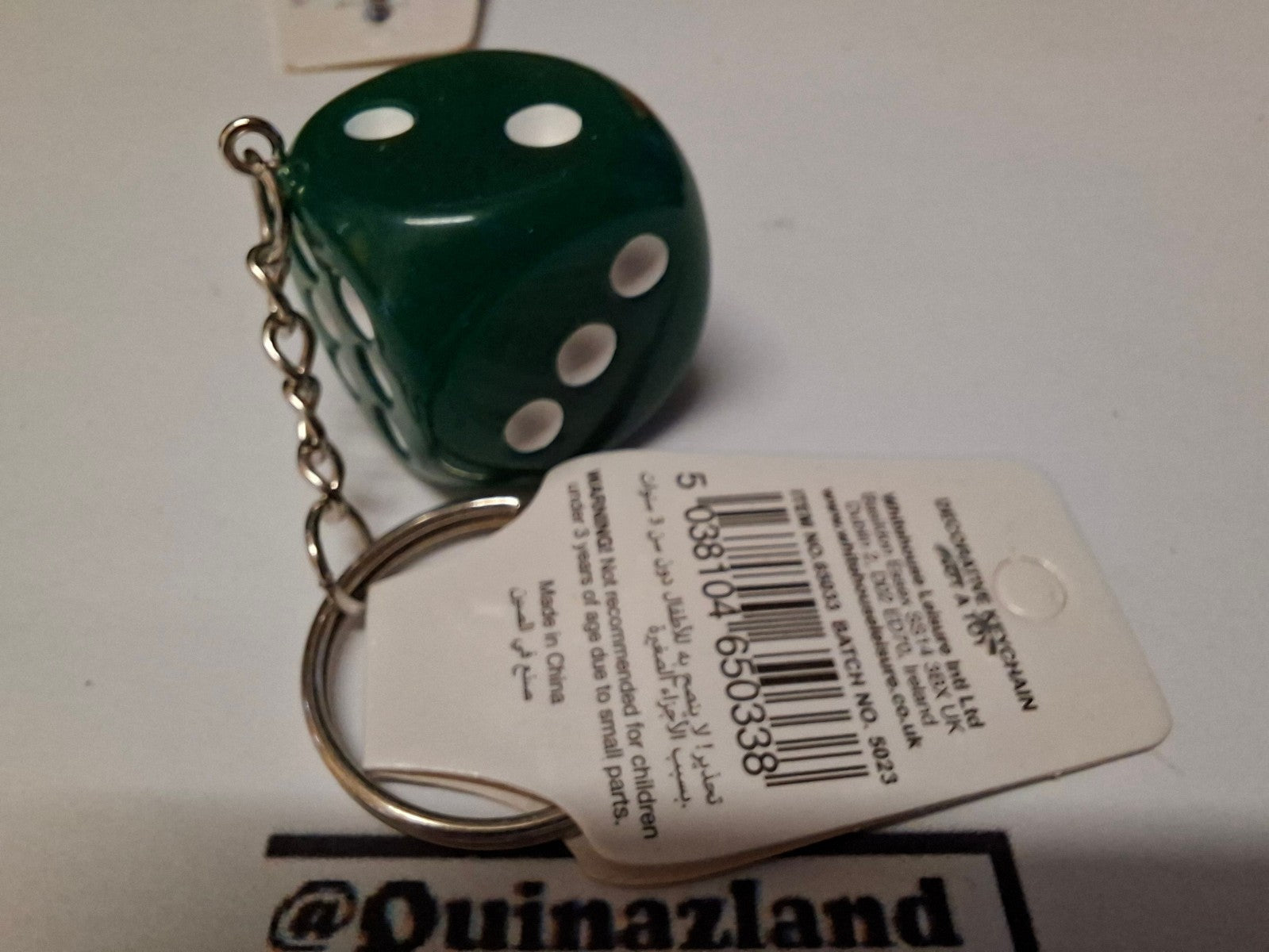 Fobz Porte clé dé vert 2,5 cm  (CB)