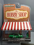 Greenlight Hobby shop série 5 Chase 1970 Datsun 510 With Race Car Driver (NG33)