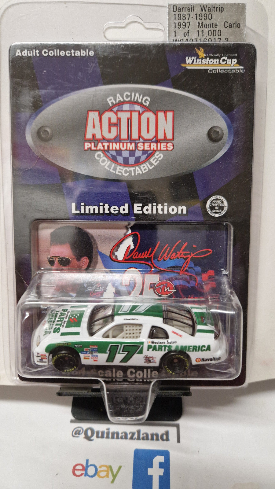 Action Darrell waltrip 1997 chevrolet monte carlo parts america limitée   (CP17)