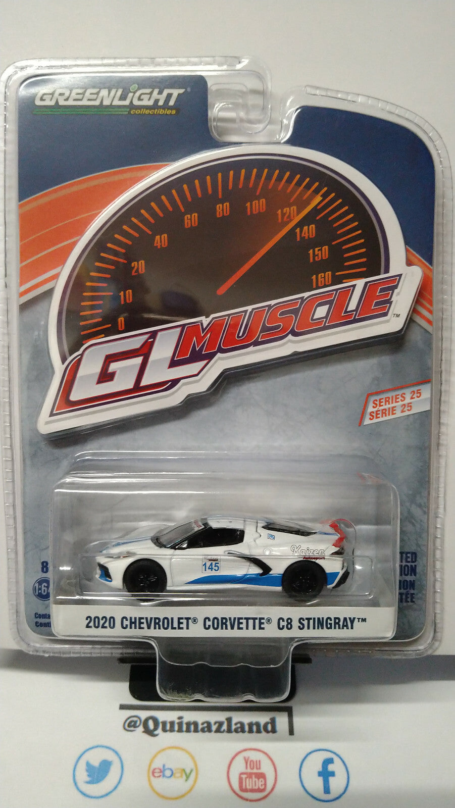 Greenlight GLMuscle 2020 Chevrolet Corvette C8 Stingray Coupe #145  (NG54)