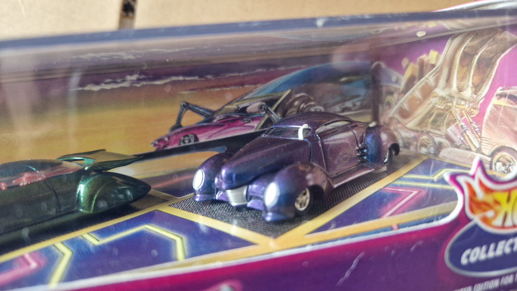 Hot Wheels 1999 ed newton's lowboyz  Triclopz, rareflow & mercohaulic  (CT10)
