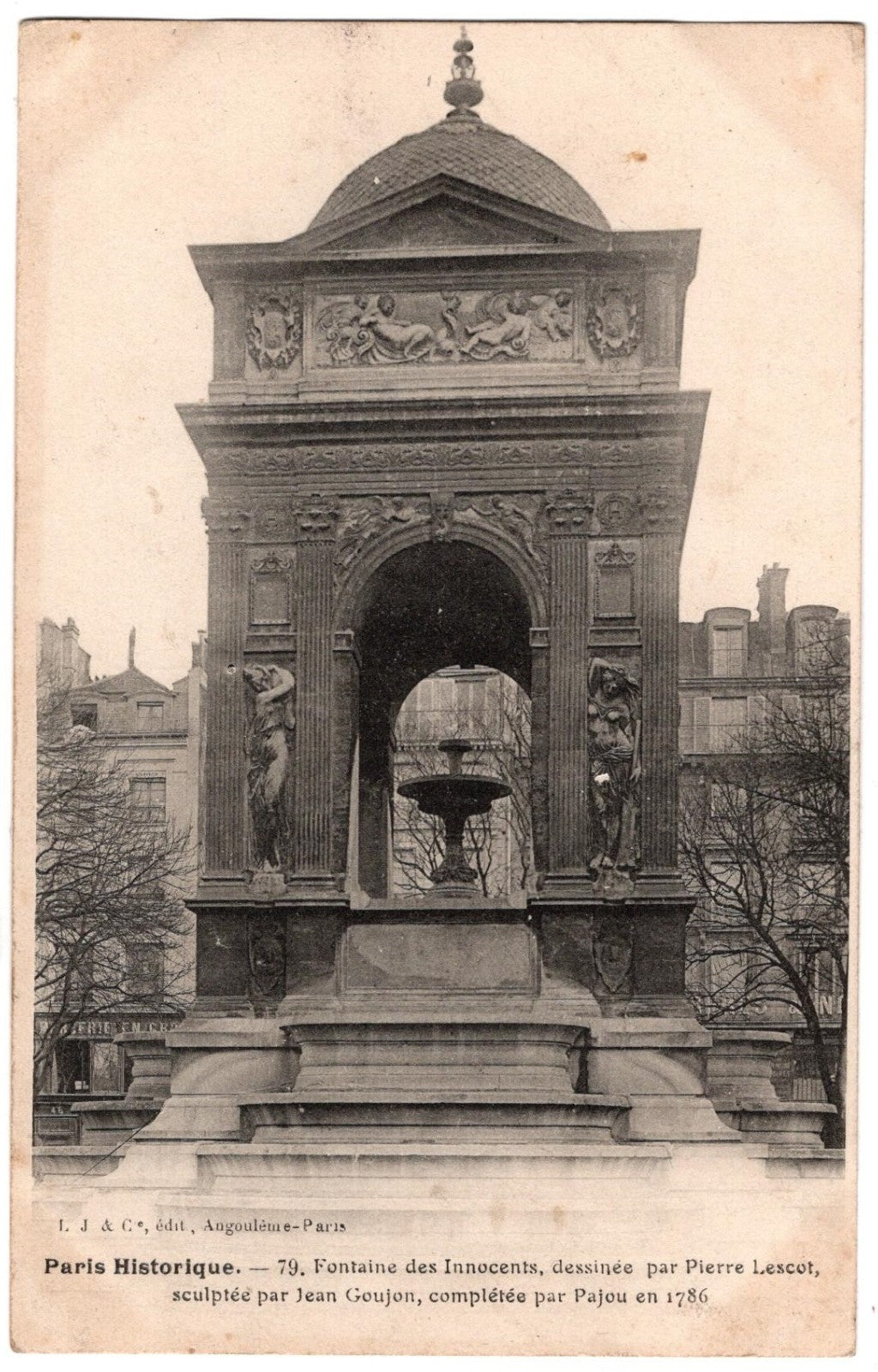 CPA Paris Historique – Fontaine des Innocents vers 1910 T0001
