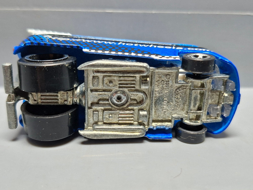 Hot Wheels Volkswagen Drag Bus Mattel Web page Exclusive 1999 bleue (NP11)