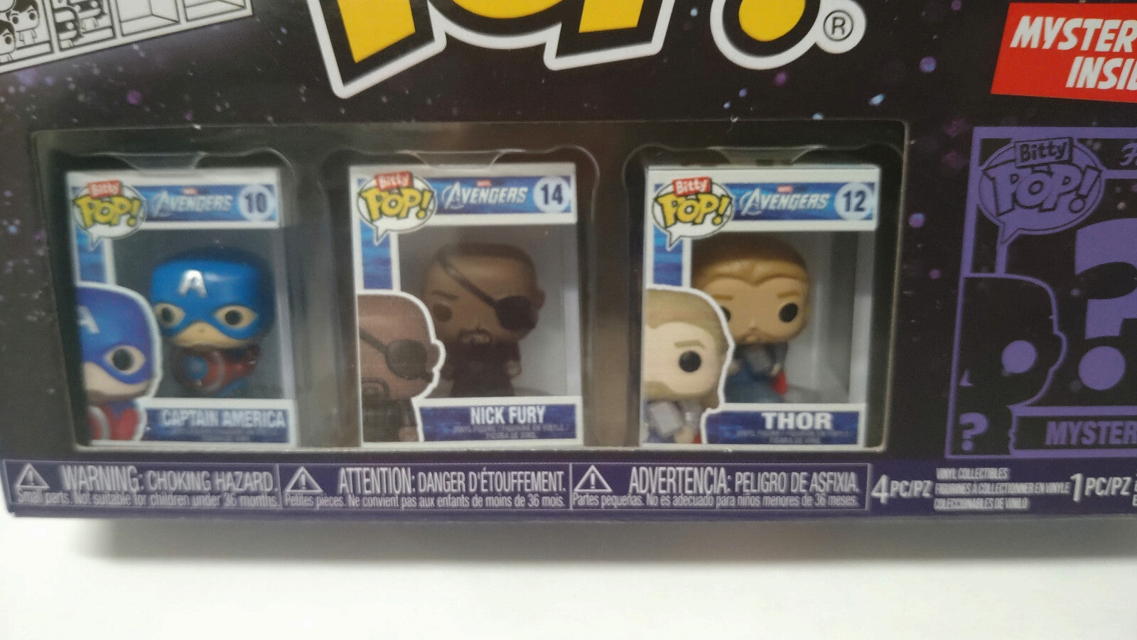 Funko Bitty Pop! 2.5cm Infinity Saga  Pack Captain America Nick Fury Thor (F13)
