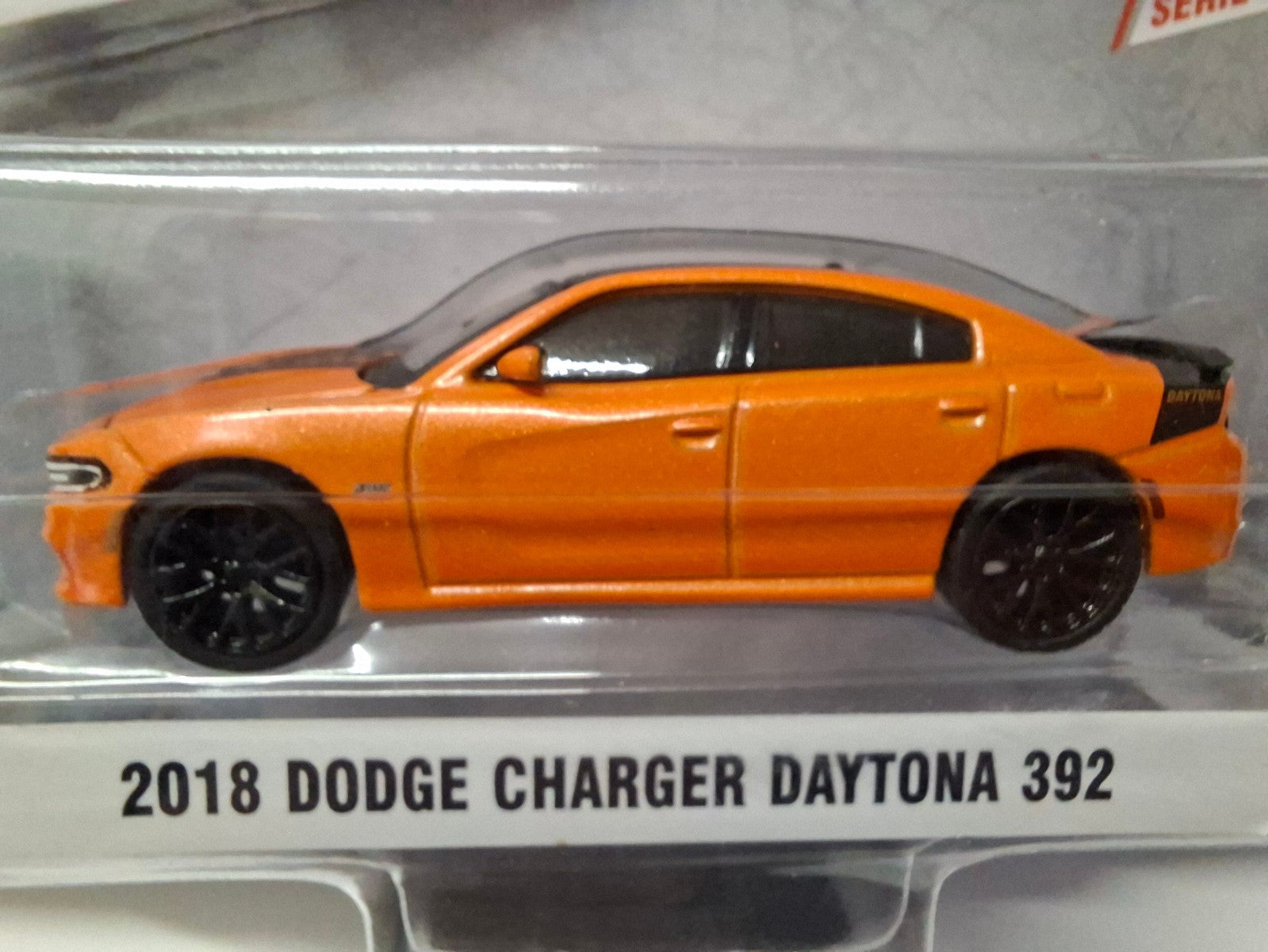 Greenlight GL Muscle Series 29 2018 Dodge Charger Daytona 392, go mango (NG14)