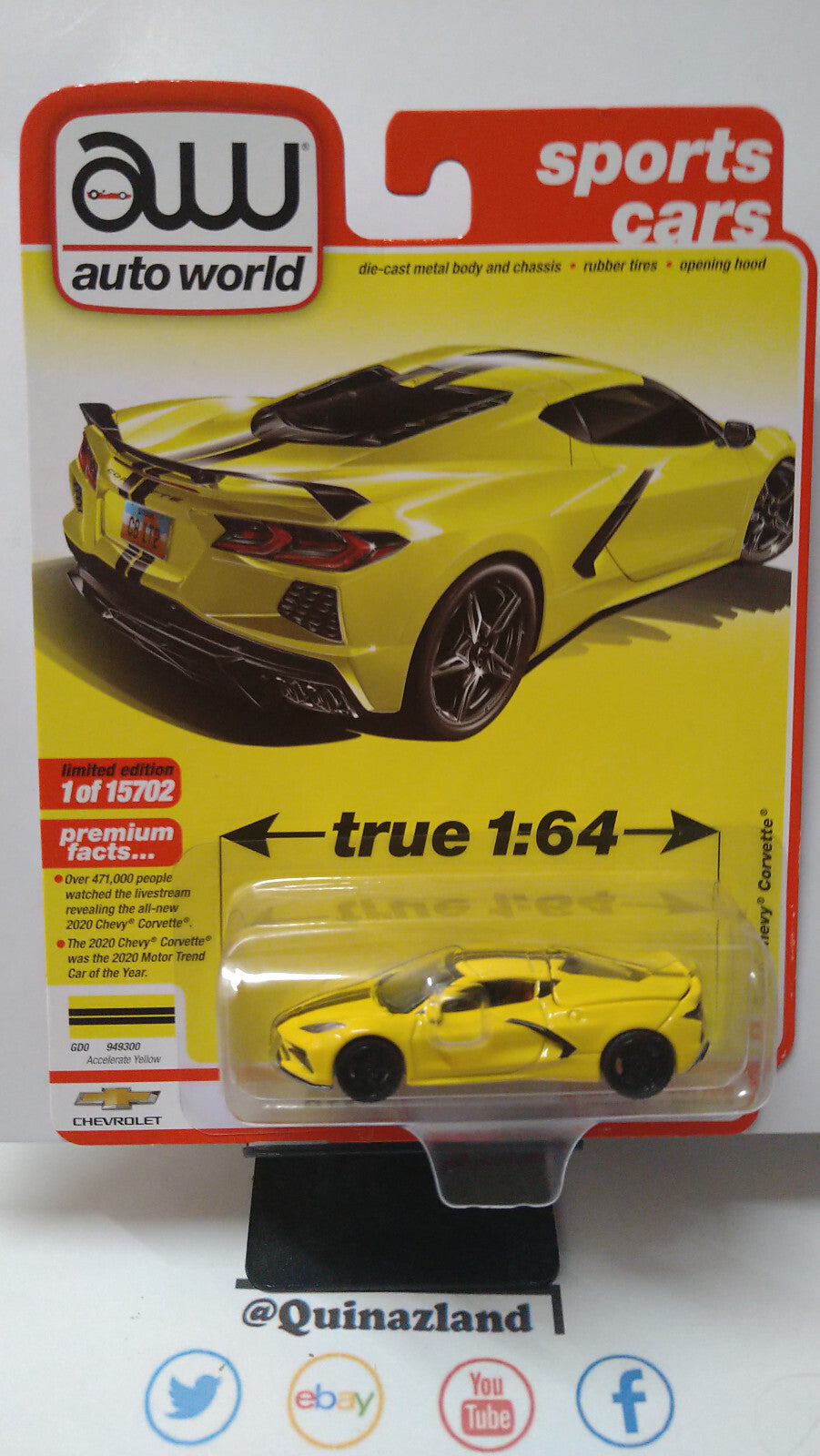Auto World Sports Cars 2020 Chevrolet Corvette (NG48)