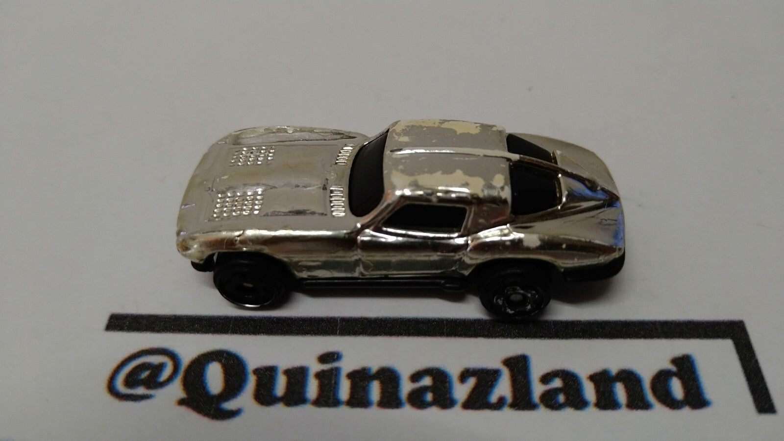 Hot wheels Mini chromes racers 63 corvette Split window     (A03)