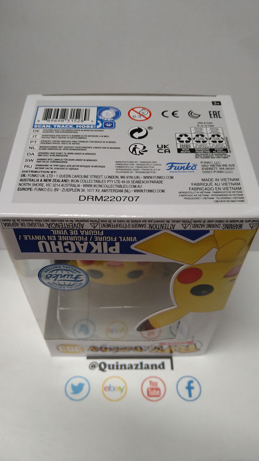 Funko Pop! POKEMON 353 Pikachu Special Edition (FU32)