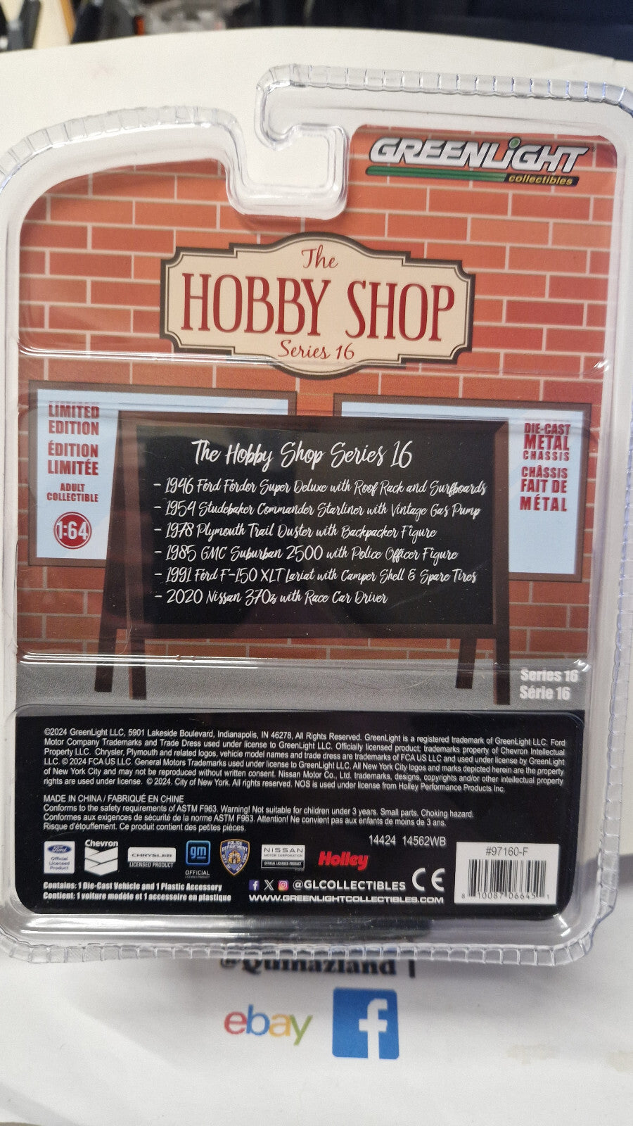 Greenlight The Hobby Shop Series 16 2020 Nissan 370z with Race Car Driver (NG49)