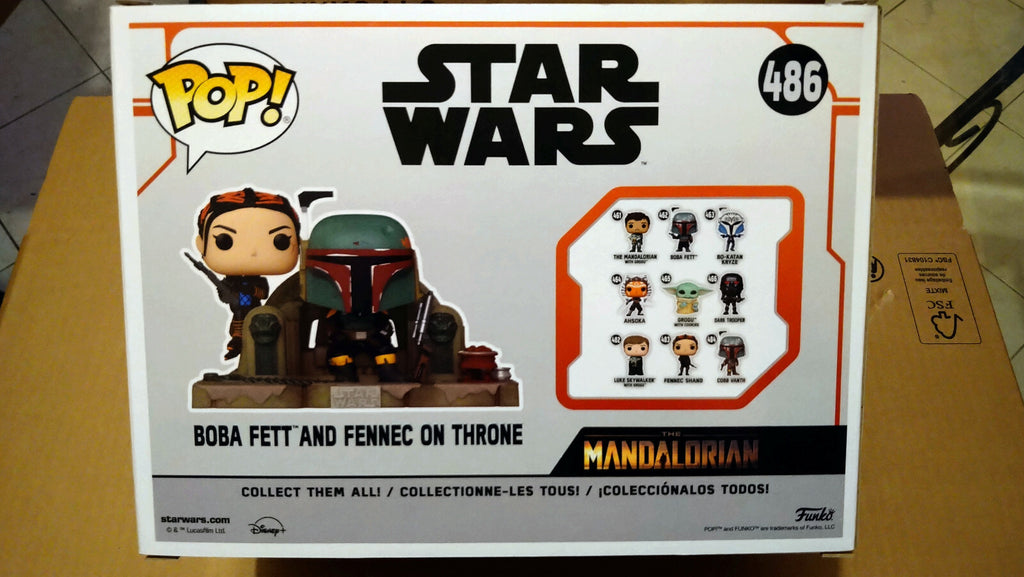 Funko Pop! Stars Wars Mandalorian 484 Boba Fett & Fennec Shand (cart)