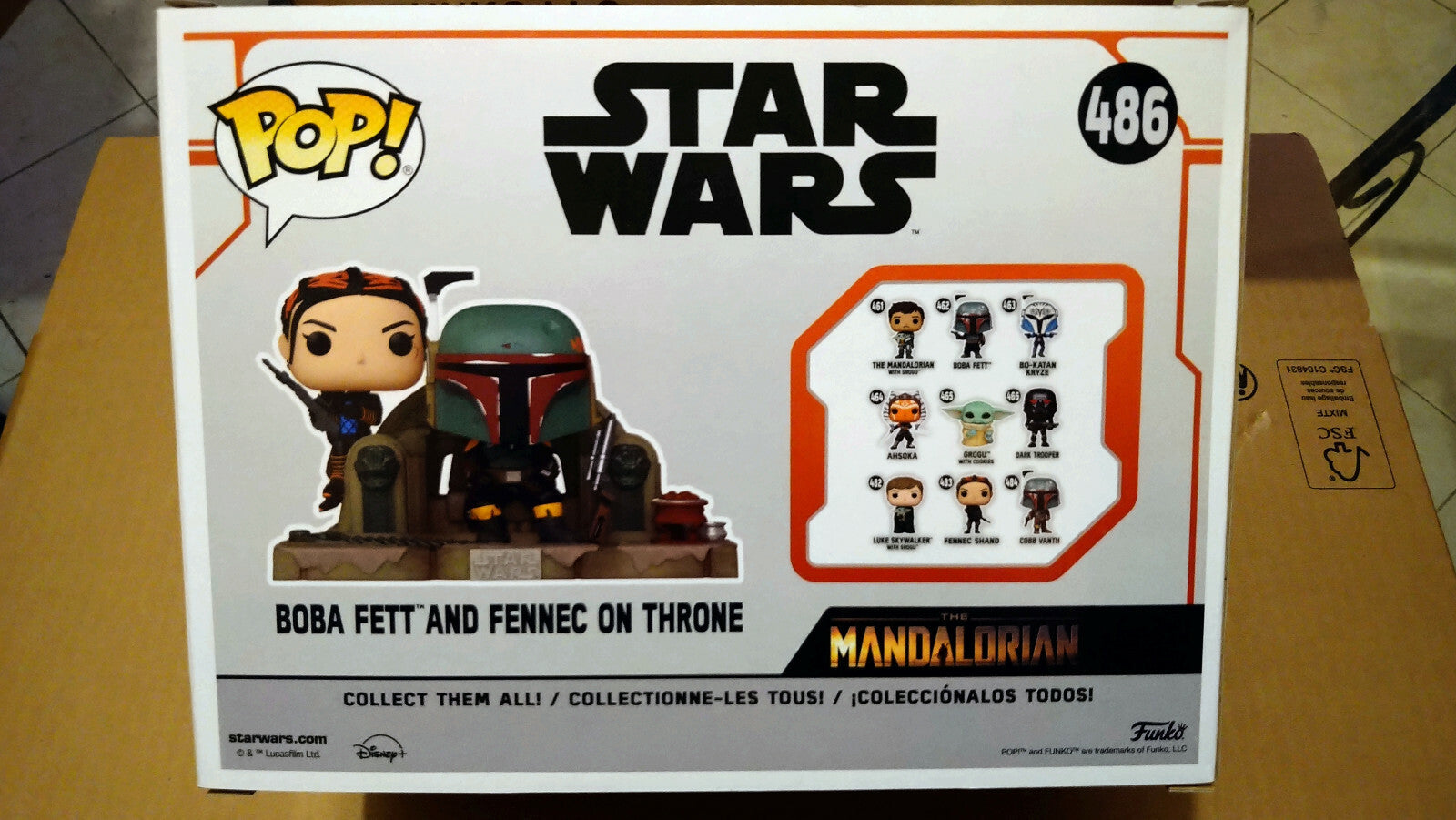 Funko Pop! Stars Wars Mandalorian 484 Boba Fett & Fennec Shand (cart)