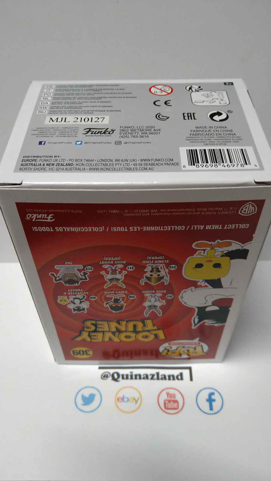 Funko Pop! LOONEY TUNES  N° 309 Sylverter & Tweety FLOCKED SPECIAL E (F21)