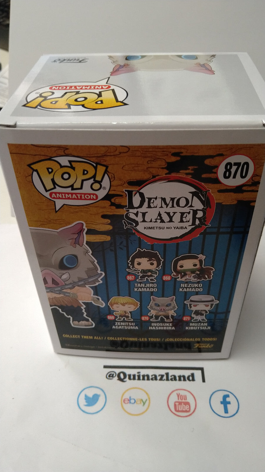 Funko Pop! DEMON SLAYER 870 Inosuke Hashibira (FU18)