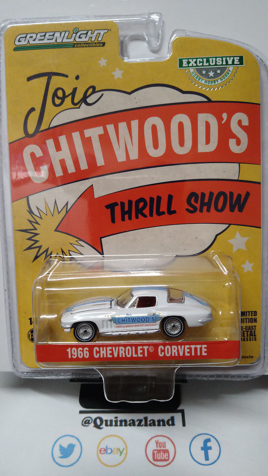 Greenlight 1966 Chevrolet Corvette  Joie Chitwood’s Legion  (NG20)