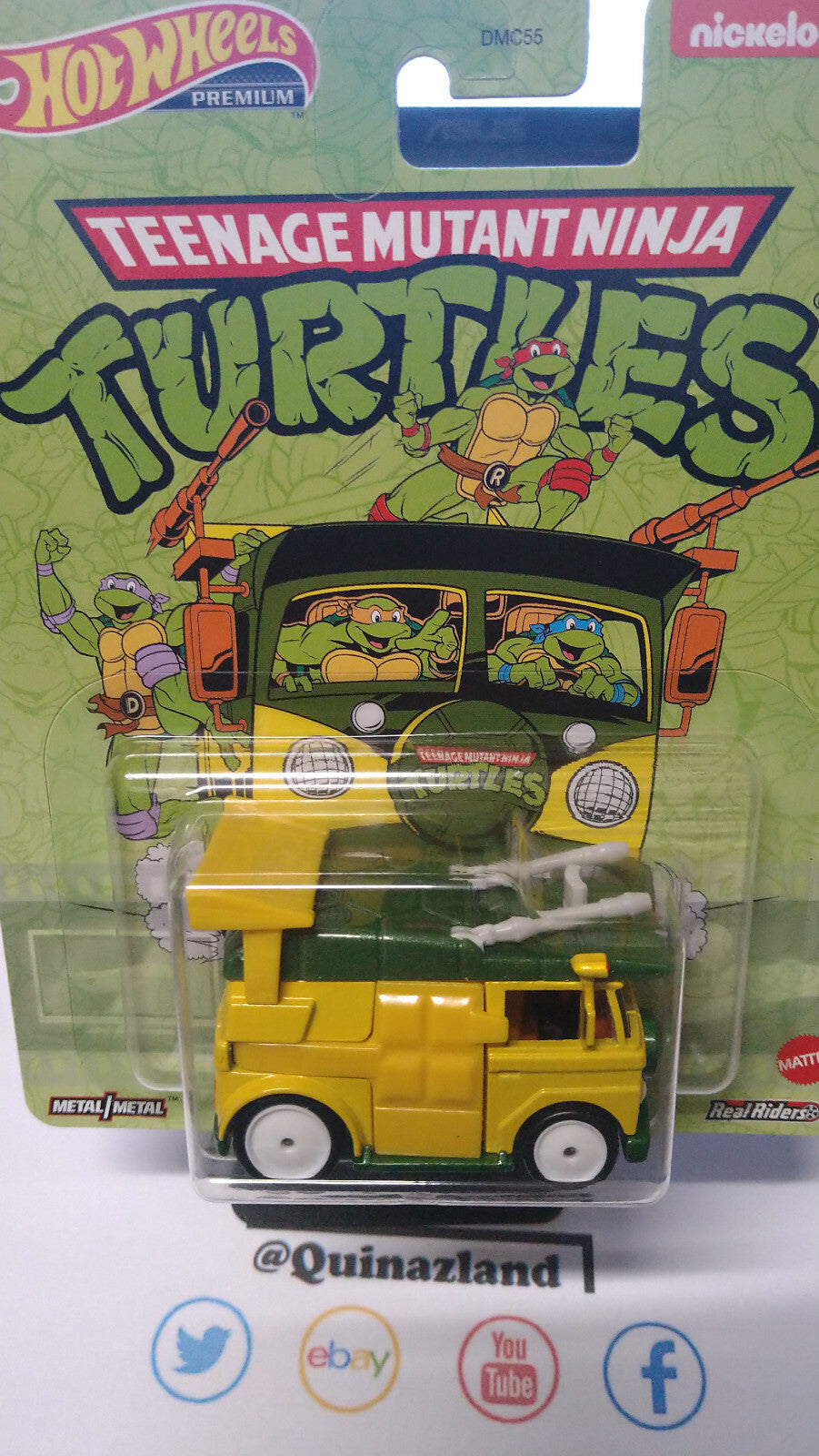 Hot Wheels Turtles Ninja  Party Wagon  (NG35)