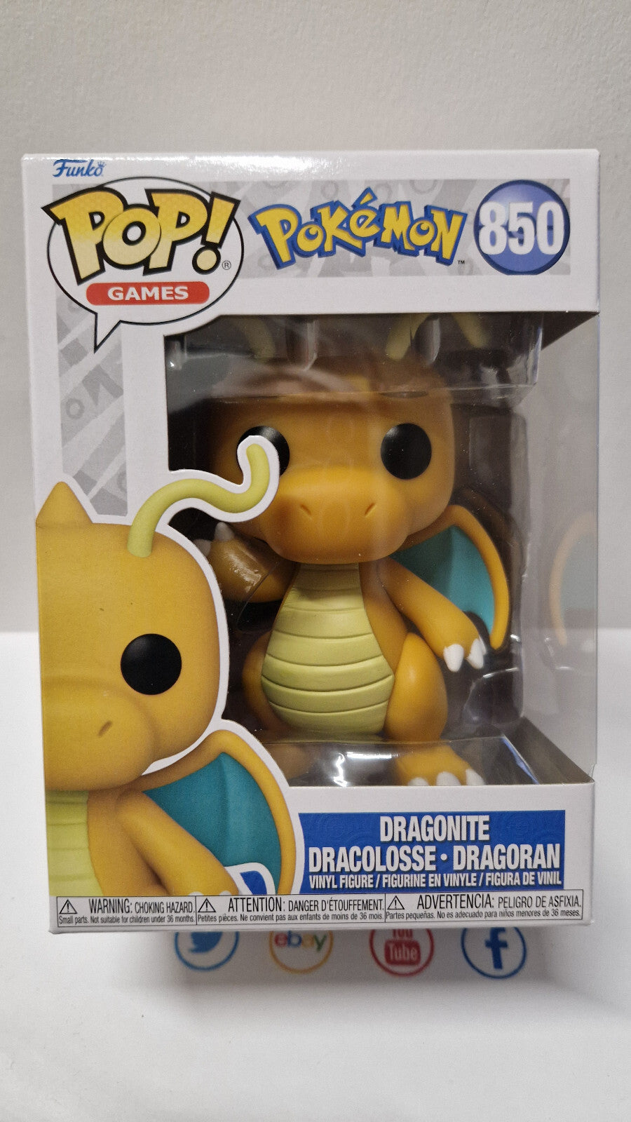 Funko Pop! POKEMON POP Games N° 850 Dracolosse (F16)