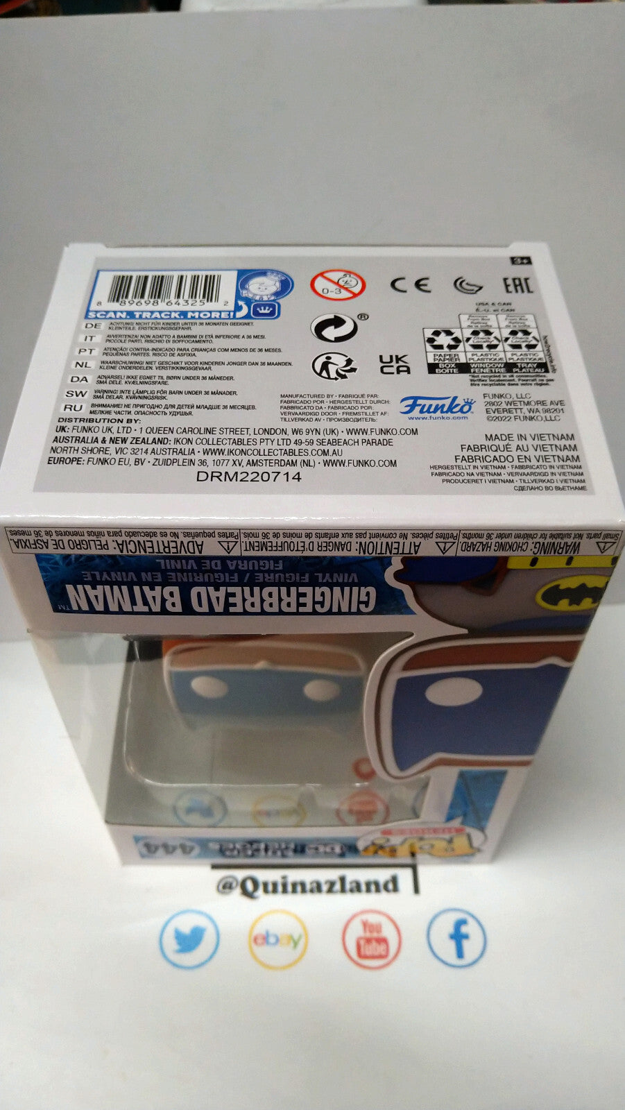 Funko Pop! DC COMICS HOLIDAY  N° 444 Gingerbread Batman (F39)