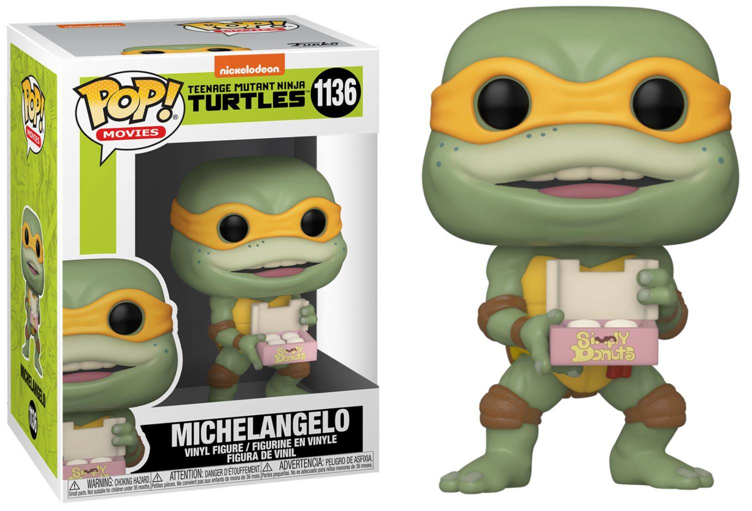 Funko Pop! Nickelodeon teenage mutant Ninja Turtles Michelangelo #1136 (F19)