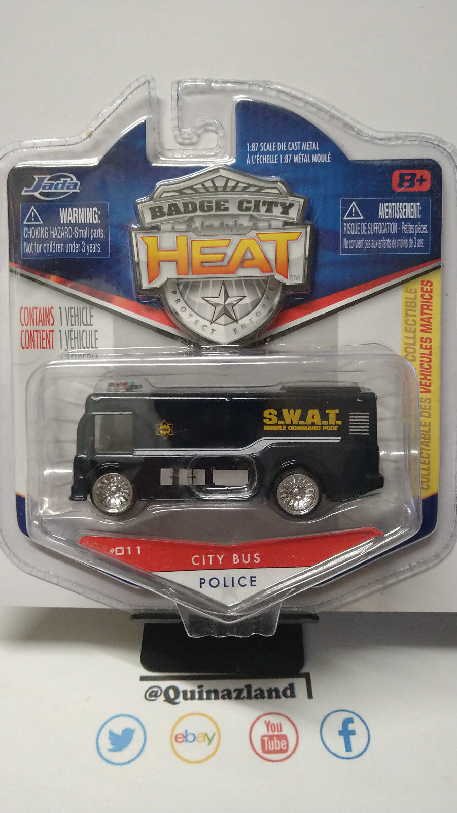 Jada Toys 2010 badge city heat vague 1 City bus (NG04)