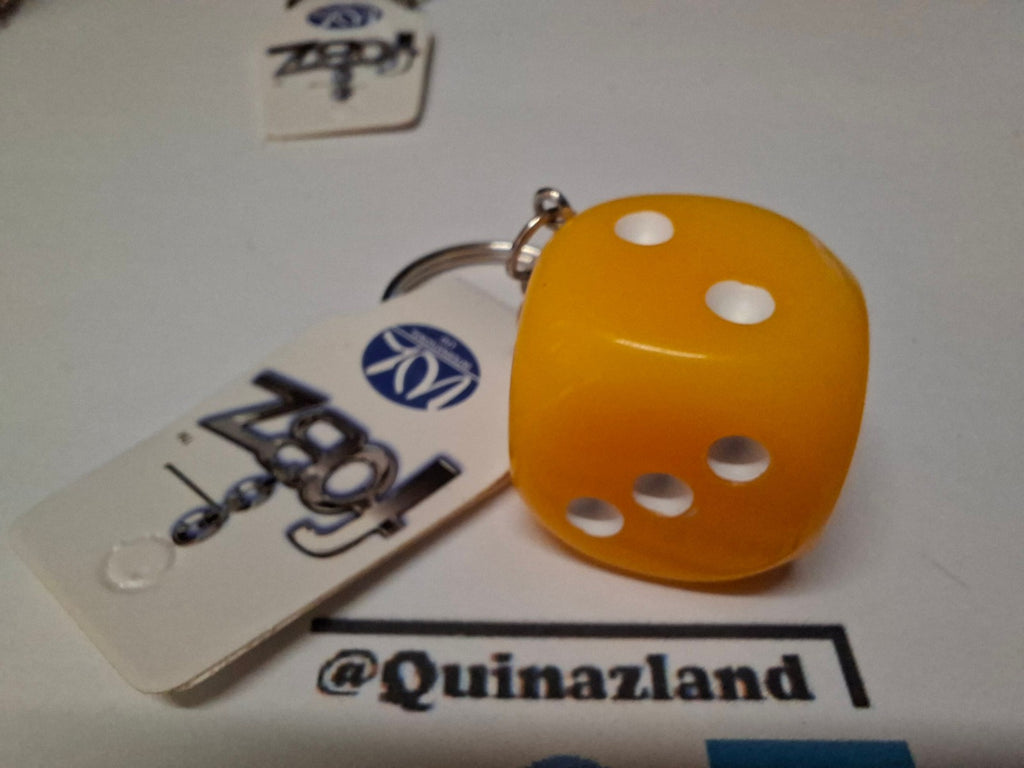 Fobz Porte clé dé jaune 2,5 cm  (CB)