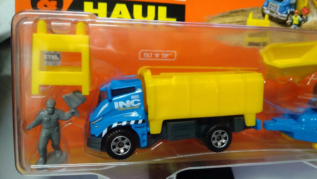 Matchbox Hitch & haul Tilt n tip et mbx cement trailer  (CT06)