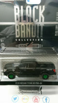 Greenlight Black Bandit 2018 Nissan Titan XD PRO-4X Green Wheels Chase (NG77)