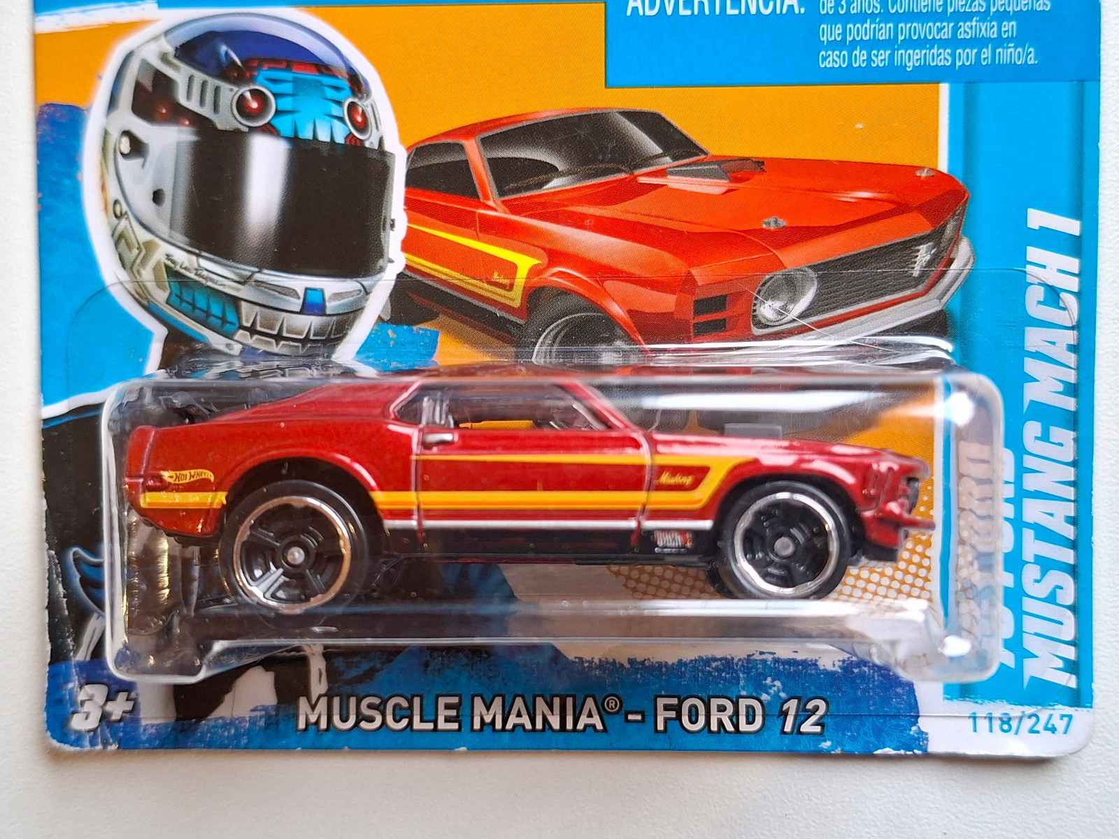 Hot Wheels 70 Ford Mustang Mach I   2012-118 (DV013)