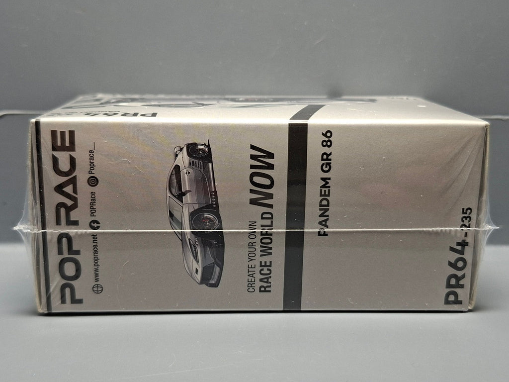Pop Race 1/64 Toyota Pandem GR86  Silver (CP15)