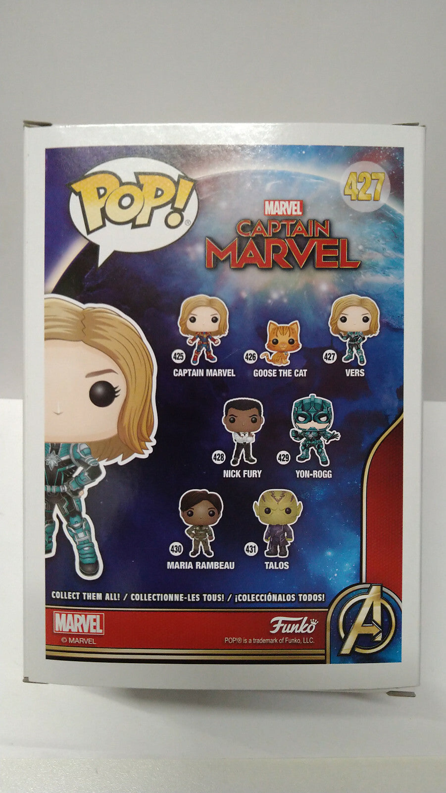 Funko Pop! Pop! Captain Marvel 427 Vers (F6)