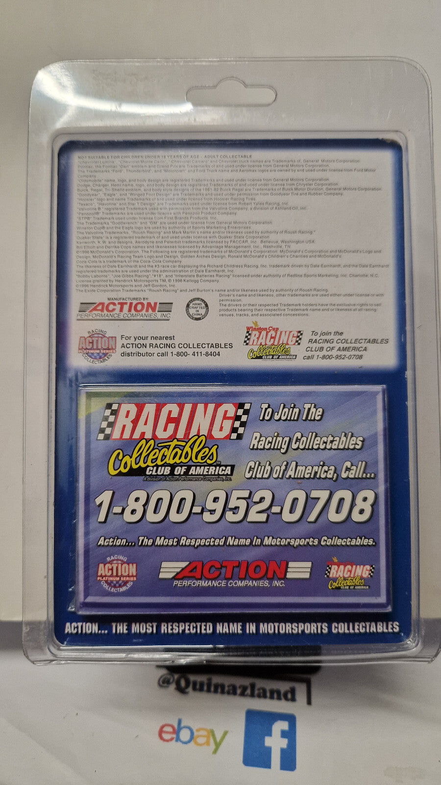 Action 1996 pontiac grand prix mBNA america   (CP17)