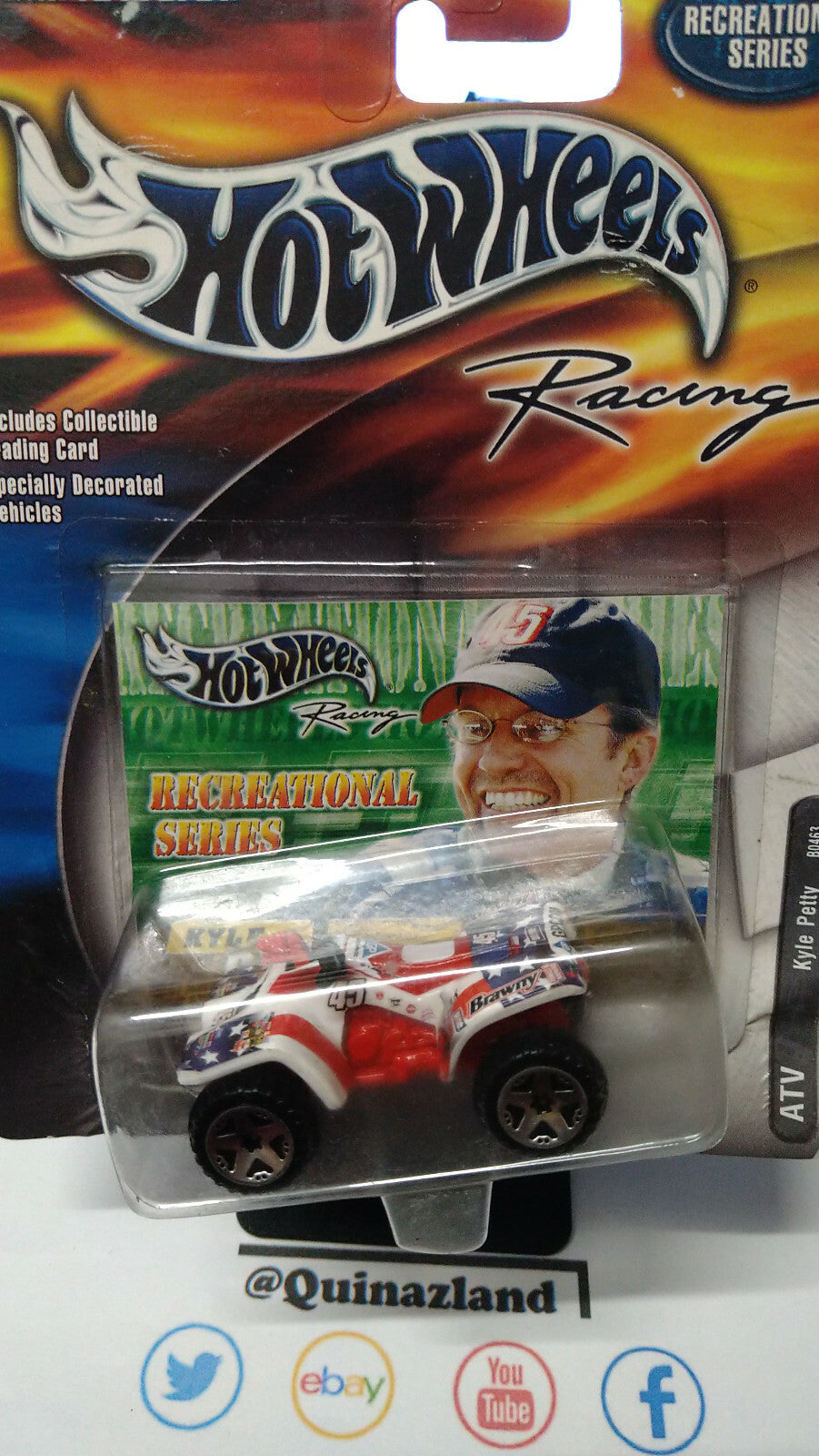 Hot Wheels Racing ATV Kyle Petty bulle décollée (NG54)