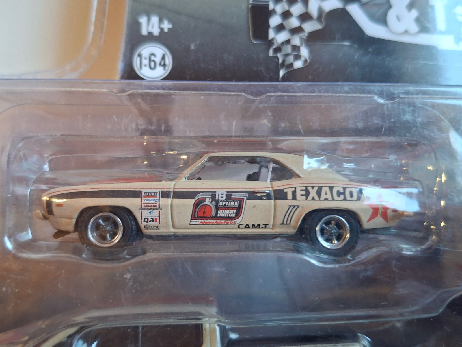 Greenlight 2021 Chevrolet Silverado and 1969 Chevrolet Camaro RS Texaco   (C12)