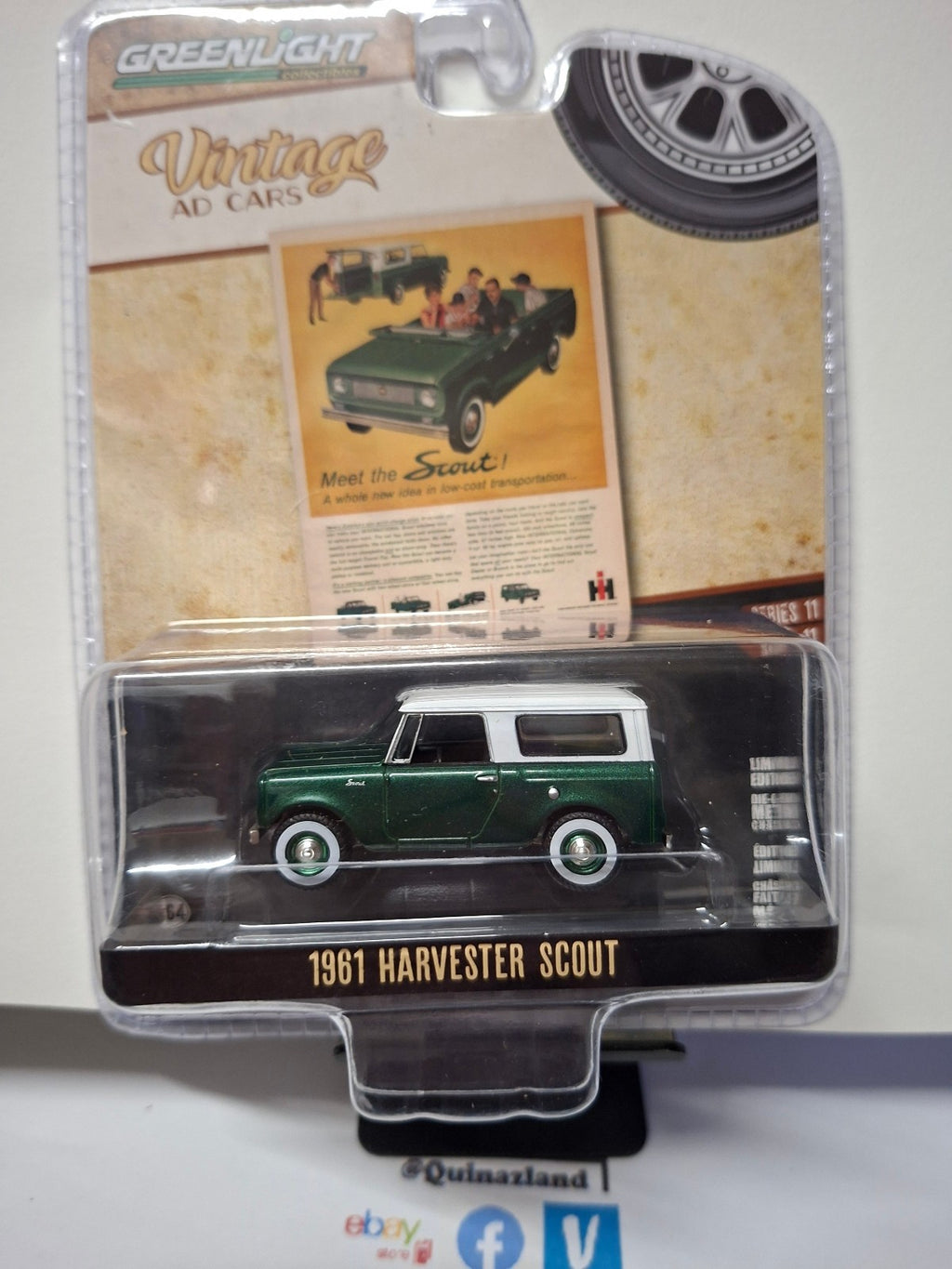 Greenlight Vintage Ad Cars Series 11 1961 Harvester Scout Meet the Scout (NG47)