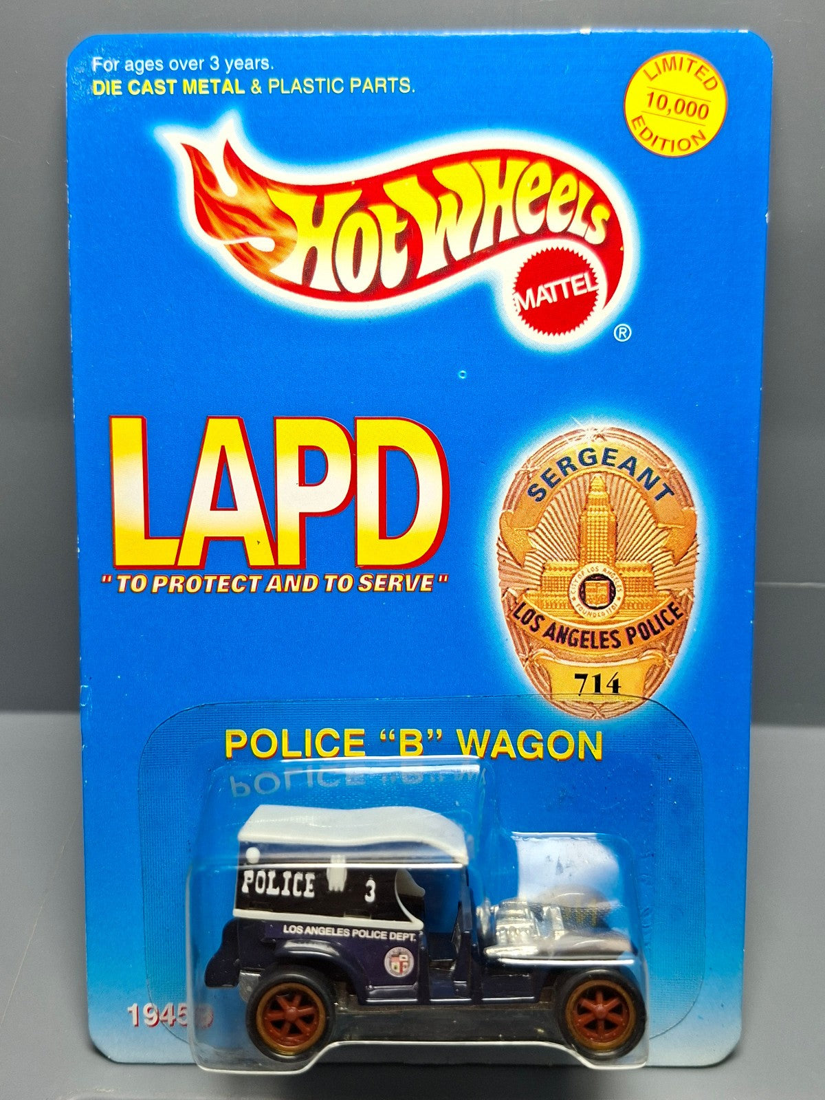 hot wheels LAPS police historical society Police B wagon  (CP15)