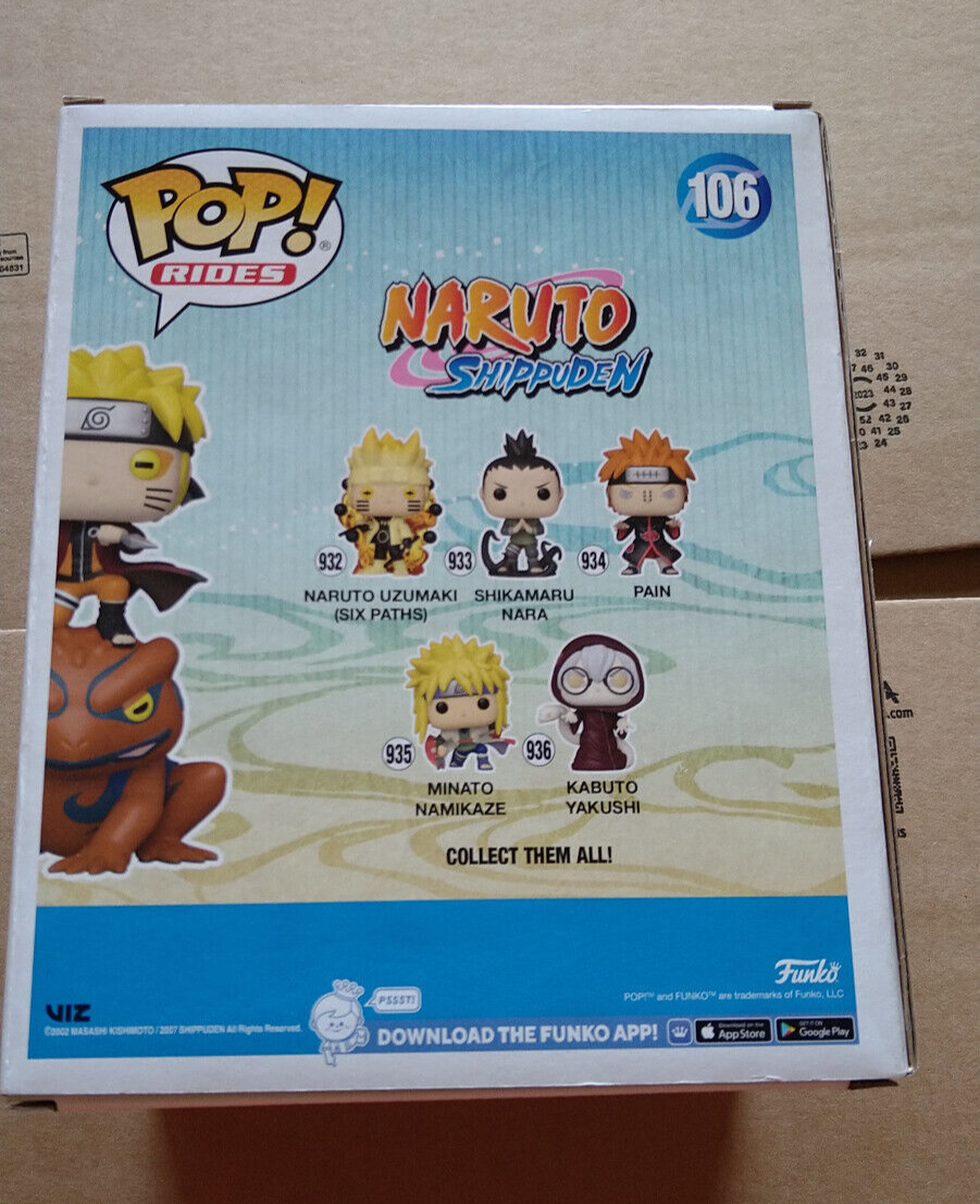 Funko Pop! NARUTO  N° 106 Naruto on Gamakichi (Special Edition) (F11)